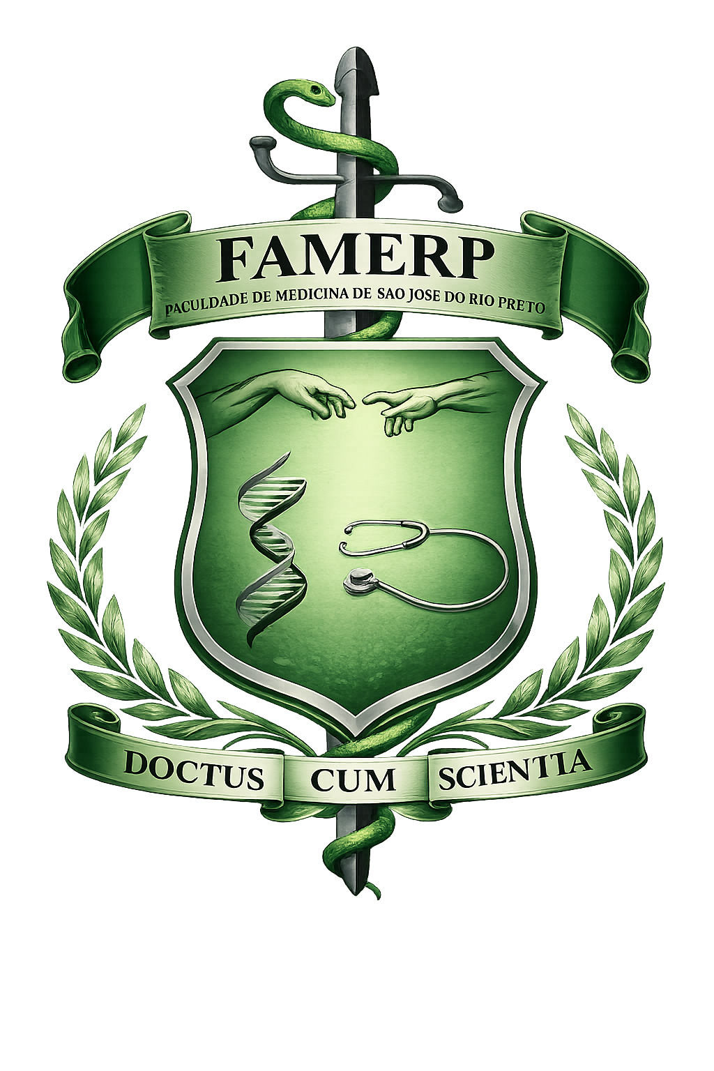 Brasão FAMERP — Faculdade de Medicina de São José do Rio Preto